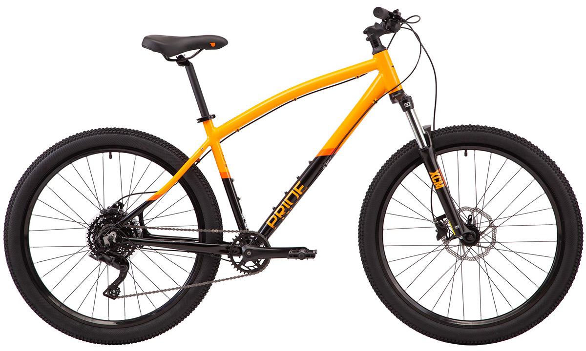 Фотографія Велосипед Pride Raggey 27,5" 2021, розмір L, Оранжево-чорний
